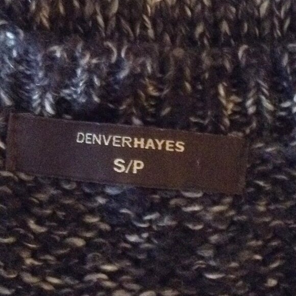 Denver Hayes Women's Black White Color Block Sweater Size S/P Cotton Blend Comfy - Picture 6 of 7